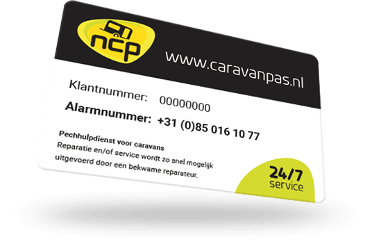 Nationale Caravanpas | Pechhulp voor caravans